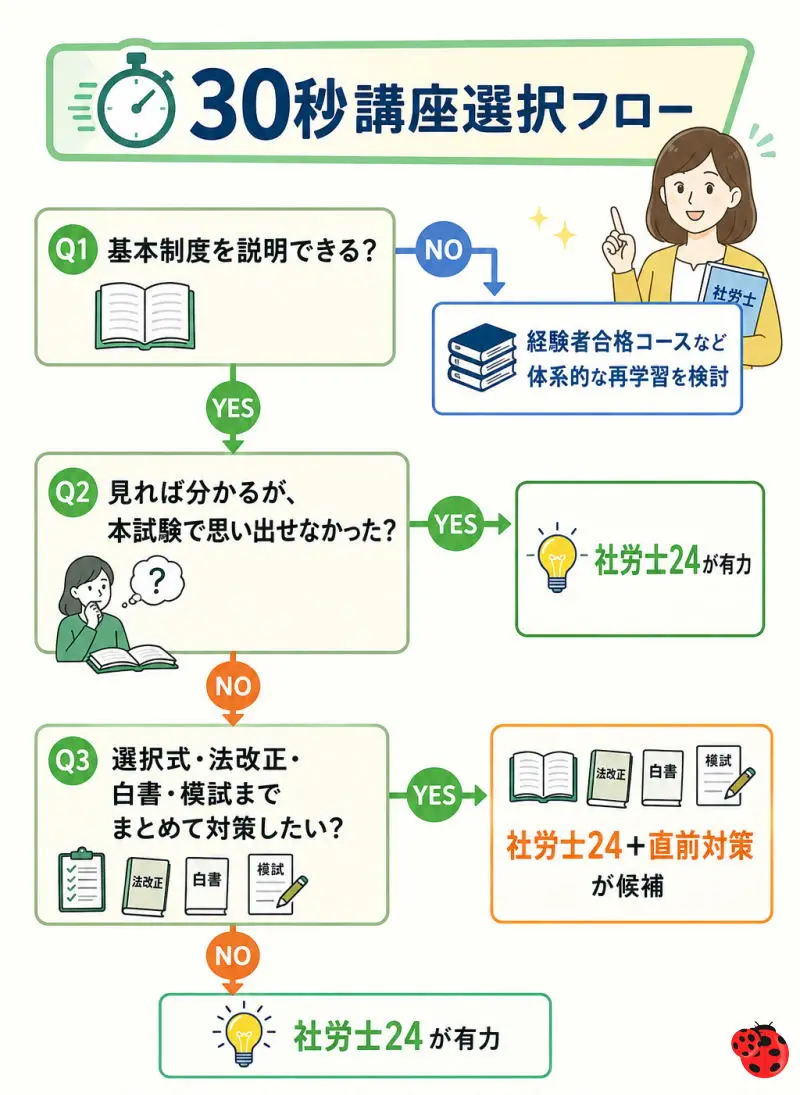 30秒講座選択フロー