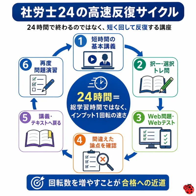 社労士24の高速反復サイクル