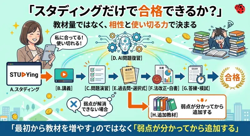 スタディングだけで合格できるか？