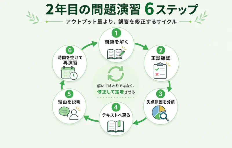 2年目の問題演習6ステップ