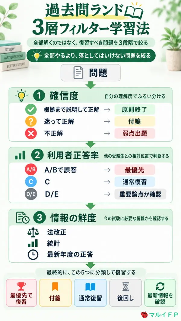 過去問ランド「3層フィルター学習法」