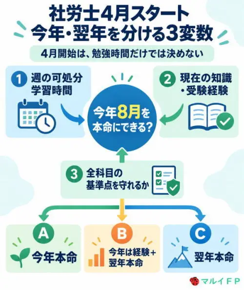社労士4月スタート「今年・翌年」の3変数