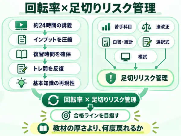 社労士24「回転率×足切りリスク管理」